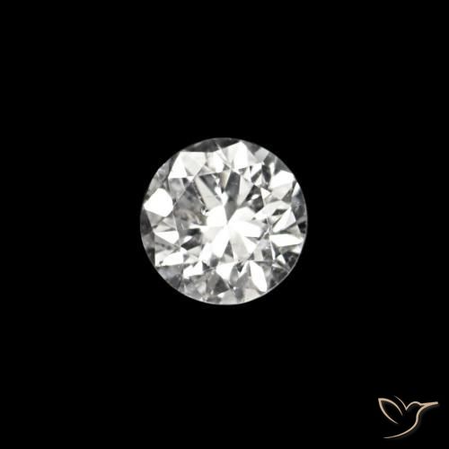 0.02 ct White Diamond Stone, Natural Diamond in Diamond-Cut Shape for Sale