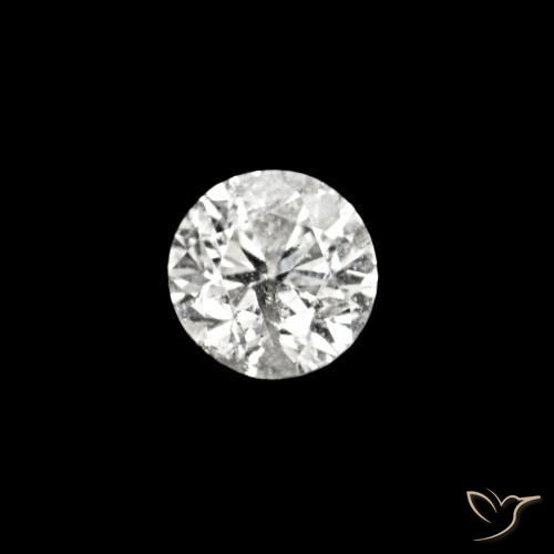 0.02 ct White Diamond Stone, Natural Diamond in Diamond-Cut Shape for Sale