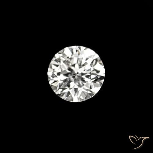 0.02 ct White Diamond Stone, Natural Diamond in Diamond-Cut Shape for Sale