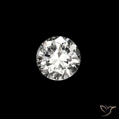 0.02 ct White Diamond Stone, Natural Diamond in Diamond-Cut Shape for Sale