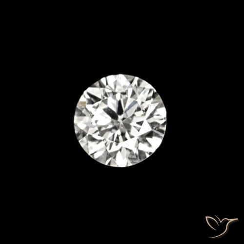 0.02 ct White Diamond Stone, Natural Diamond in Diamond-Cut Shape for Sale