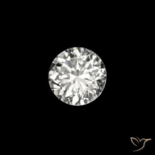 0.02 ct White Diamond Stone, Natural Diamond in Diamond-Cut Shape for Sale