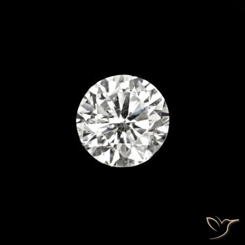 0.02 ct White Diamond Stone, Natural Diamond in Diamond-Cut Shape for Sale