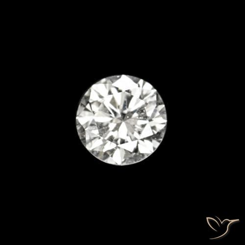 0.02 ct White Diamond Stone, Natural Diamond in Diamond-Cut Shape for Sale