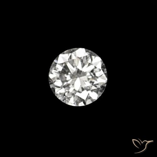 0.02 ct White Diamond Stone, Natural Diamond in Diamond-Cut Shape for Sale