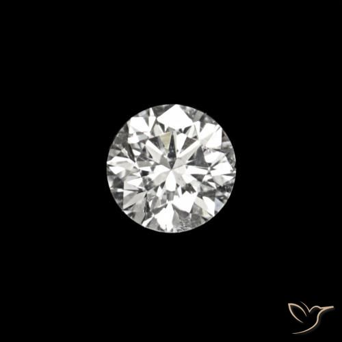 0.02ct D Diamond Gemstones, Round, VVS-VS