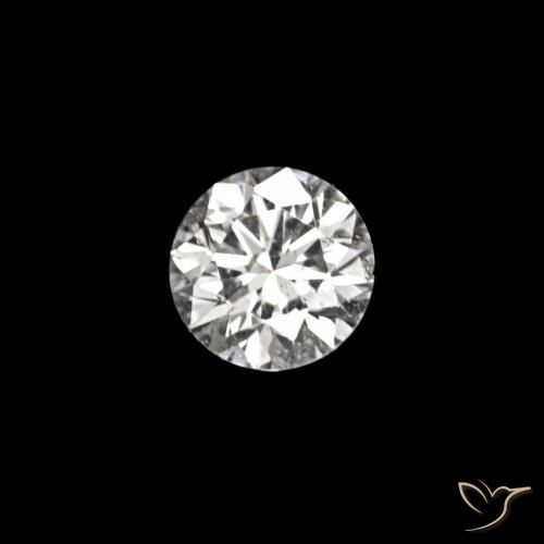 0.02 ct White Diamond Stone, Natural Diamond in Diamond-Cut Shape for Sale