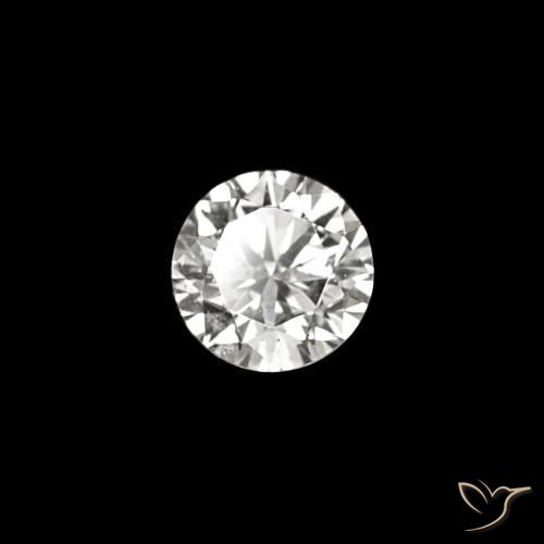 0.04 ct White Diamond Stone, Natural Diamond in Diamond-Cut Shape for Sale