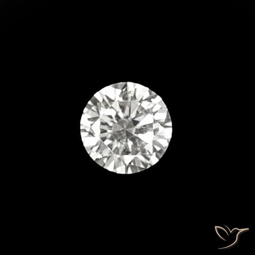 0.03 ct White Diamond Gemstone, Diamond Gem in Diamond-Cut Shape for Sale.