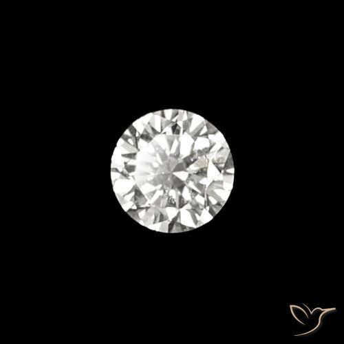 0.03 ct White Diamond Stone, Natural Diamond in Diamond-Cut Shape for Sale