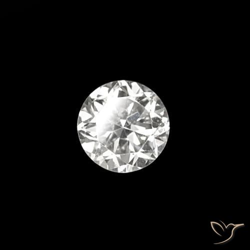 0.03 ct White Diamond Stone, Natural Diamond in Diamond-Cut Shape for Sale