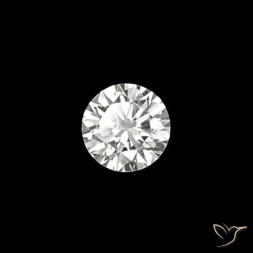 0.03 ct White Diamond Stone, Natural Diamond in Diamond-Cut Shape for Sale
