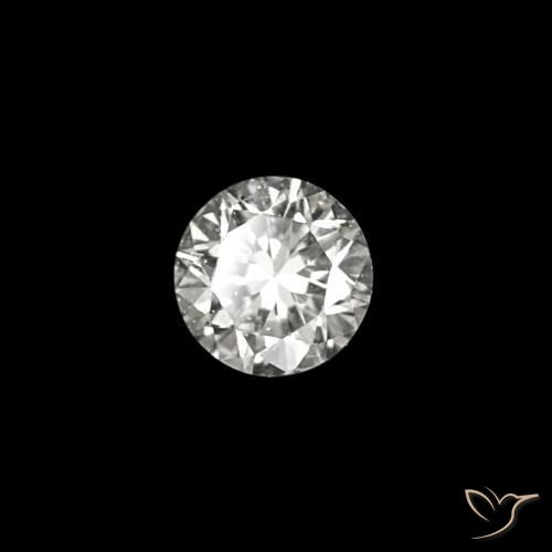 0.03 ct White Diamond Stone, Natural Diamond in Diamond-Cut Shape for Sale