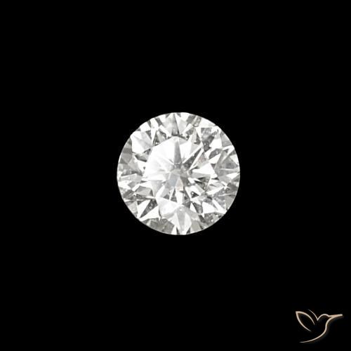 0.03 ct White Diamond Stone, Natural Diamond in Diamond-Cut Shape for Sale