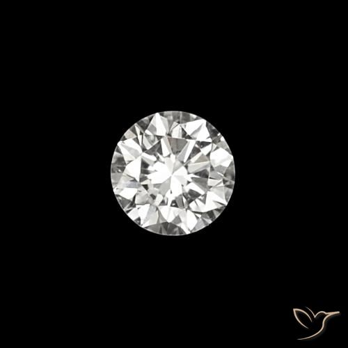 0.03 ct White Diamond Gemstone, Diamond Gem in Diamond-Cut Shape for Sale.
