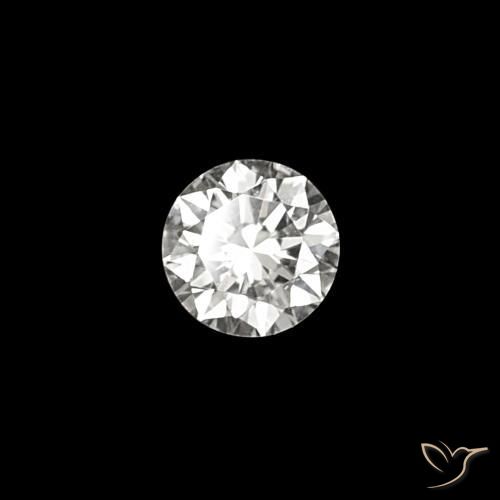 0.03 ct White Diamond Stone, Natural Diamond in Diamond-Cut Shape for Sale