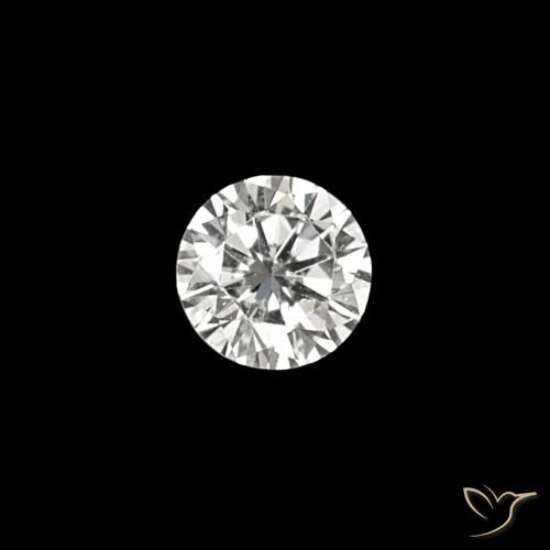 0.03 ct White Diamond Gemstone, Diamond Gem in Diamond-Cut Shape for Sale.