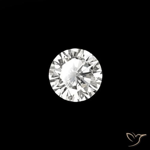 0.03 ct White Diamond Stone, Natural Diamond in Diamond-Cut Shape for Sale