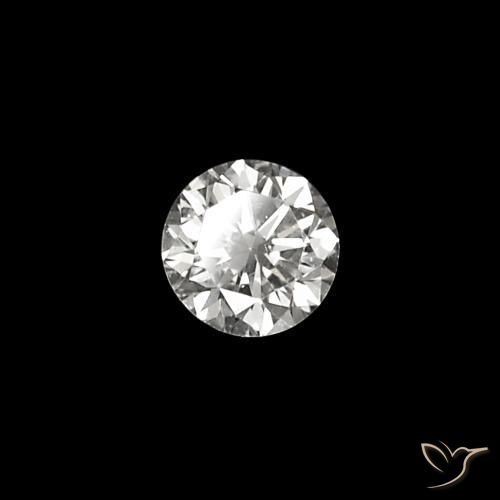 0.03 ct White Diamond Stone, Natural Diamond in Diamond-Cut Shape for Sale