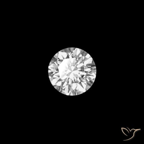 0.03 ct White Diamond Stone, Natural Diamond in Diamond-Cut Shape for Sale
