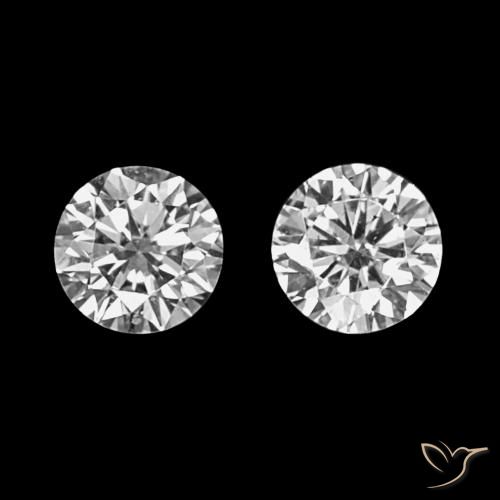 0.07 ctw White Diamond Gemstones, Diamond Gems in Diamond-Cut Shape for Sale.