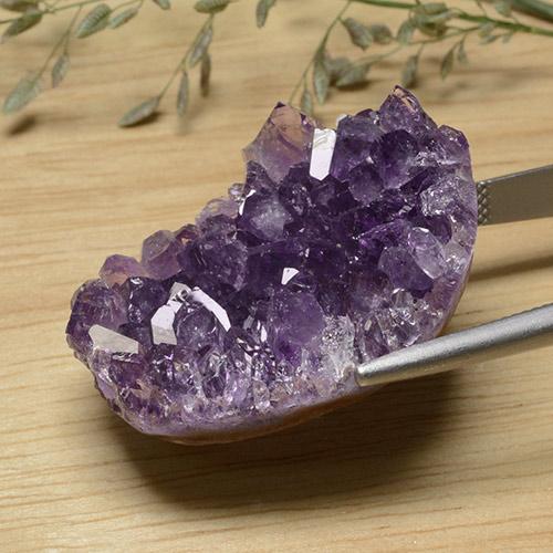 Druzy Amethyst Gemstone in 33.3 x 25.4 mm Size for Sale, Druzy Amethyst Stone in Deep Violet Color