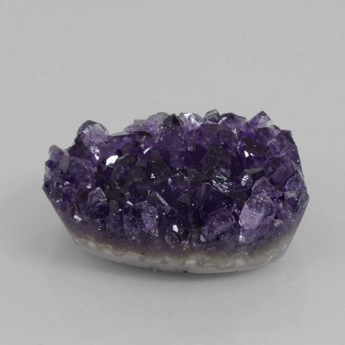 Violet moyen-foncé Druse d'améthyste gemme - 74.4ct Regroupement de Cristaux Fantaisie (ID: 391789)