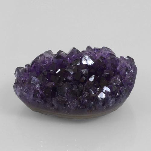 Violet foncé Druse d'améthyste gemme - 64.4ct Regroupement de Cristaux Fantaisie (ID: 391806)