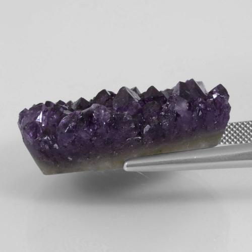 32 4 X 26 2 Mm 毫米来自巴西花式切割紫色德鲁兹紫水晶 重量为64 38 克拉 天然宝石不透明净度 1 件别致的水晶簇德鲁兹紫水晶