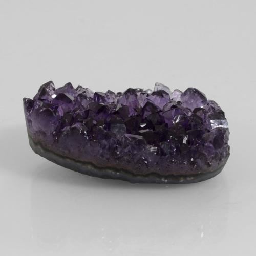 Violet foncé Druse d'améthyste gemme - 59.3ct Regroupement de Cristaux Fantaisie (ID: 391822)