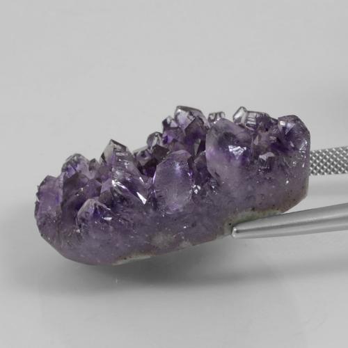Druzy Amethyst Gemstone in 35.5 x 31 mm Size for Sale, Druzy Amethyst Stone in Deep Violet Color