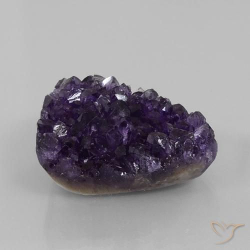 Фиолетовый Друзья Аметист 5,2 ct из Бразилия, размер 31,9x27,2 mm, Прозрачность: Opaque, природный Отсутствует драгоценный камень, 1 шт. Друзья Аметист Темно-фиолетовый цвета, твердость по Моосу 7 подходит для повседневного ношения украшений, Photo A