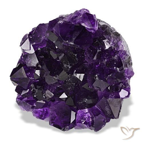 66.29 ct Violet Druzy Amethyst Stone, Natural Druzy Amethyst in Fancy Crystal Cluster Shape for Sale