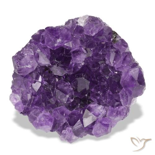 54.06 ct Violet Druzy Amethyst Gemstone, Druzy Amethyst Gem in Fancy Crystal Cluster Shape for Sale.
