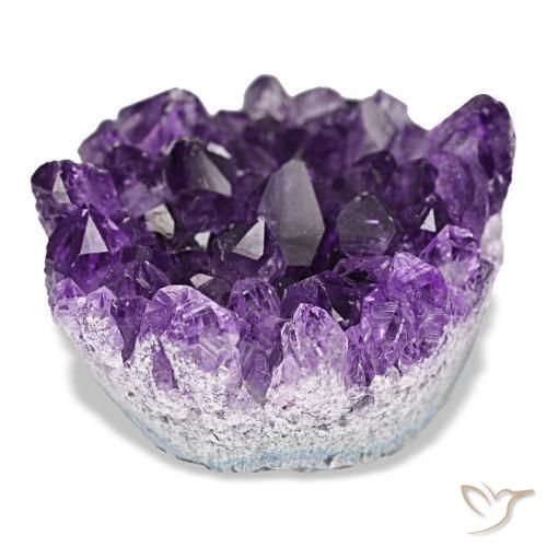 Druzy Amethyst Gemstone in 25.3 x 24.4 mm Size for Sale, Druzy Amethyst Stone in Medium Violet Color
