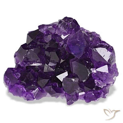 61.53 ct Violet Druzy Amethyst Gemstone, Druzy Amethyst Gem in Fancy Crystal Cluster Shape for Sale.