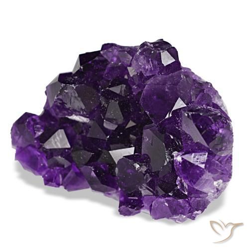 61.53 ct Violet Druzy Amethyst Stone, Natural Druzy Amethyst in Fancy Crystal Cluster Shape for Sale