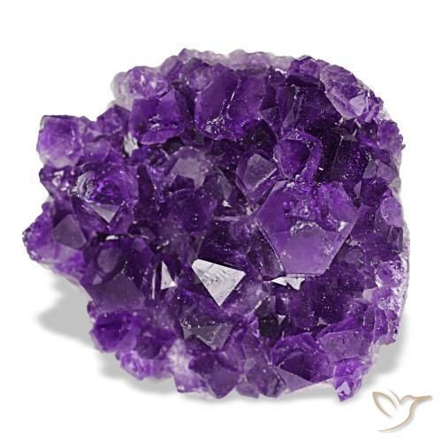 77.59 ct Violet Druzy Amethyst Stone, Natural Druzy Amethyst in Fancy Crystal Cluster Shape for Sale