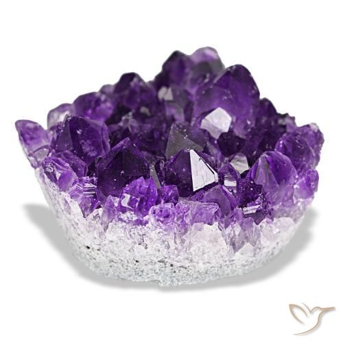 Druzy Amethyst Gemstone in 28.2 x 26.7 mm Size for Sale, Druzy Amethyst Stone in Medium Violet Color