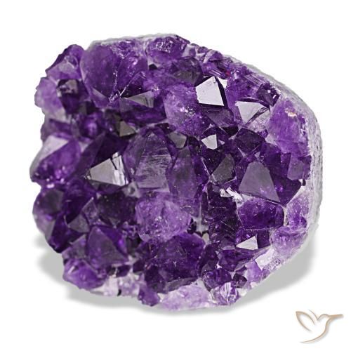 77.16 ct Violet Druzy Amethyst Stone, Natural Druzy Amethyst in Fancy Crystal Cluster Shape for Sale