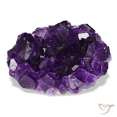 52.25 ct Violet Druzy Amethyst Gemstone, Druzy Amethyst Gem in Fancy Crystal Cluster Shape for Sale.