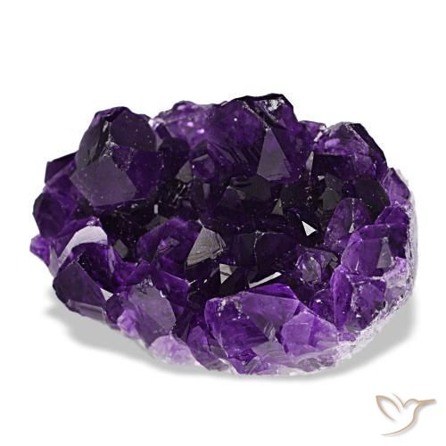 52.25 ct Violet Druzy Amethyst Stone, Natural Druzy Amethyst in Fancy Crystal Cluster Shape for Sale