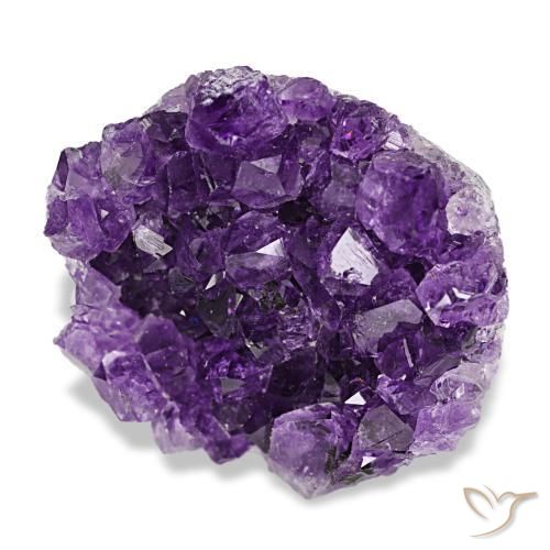50.51 ct Violet Druzy Amethyst Stone, Natural Druzy Amethyst in Fancy Crystal Cluster Shape for Sale
