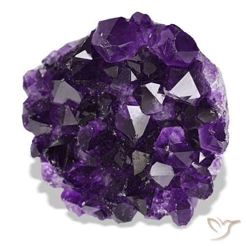 80.13 ct Violet Druzy Amethyst Stone, Natural Druzy Amethyst in Fancy Crystal Cluster Shape for Sale