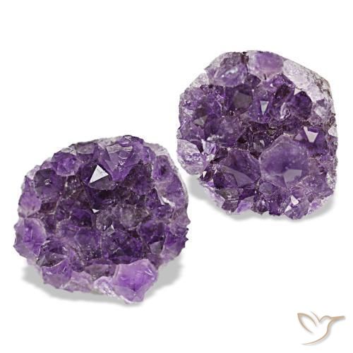 23.12 ctw Violet Druzy Amethyst Stones, Natural Druzy Amethyst in Fancy Crystal Cluster Shape for Sale