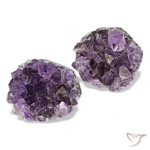 11.85 ctw Violet Druzy Amethyst Stones, Natural Druzy Amethyst in Fancy Crystal Cluster Shape for Sale