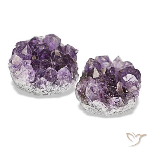 Druzy Amethyst Gemstones in 12.3 x 10.5 mm Size for Sale, Druzy Amethyst Stones in Medium Violet Color