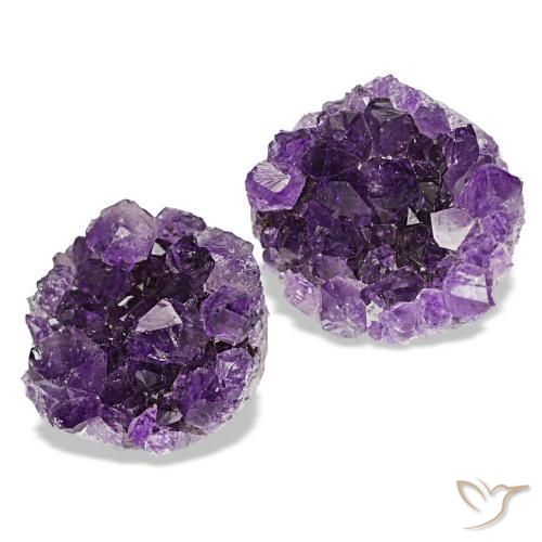 20.54 ctw Violet Druzy Amethyst Stones, Natural Druzy Amethyst in Fancy Crystal Cluster Shape for Sale