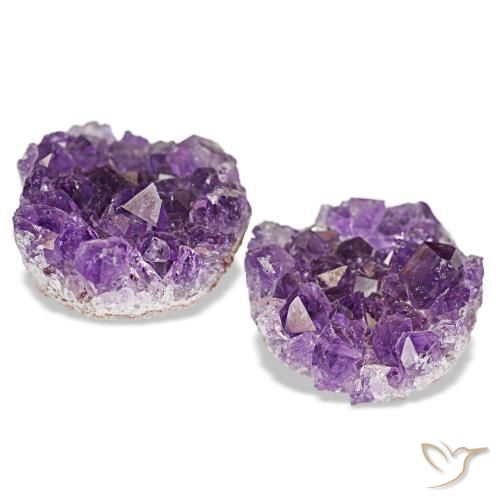 Druzy Amethyst Gemstones in 13.8 x 12.9 mm Size for Sale, Druzy Amethyst Stones in Medium Violet Color