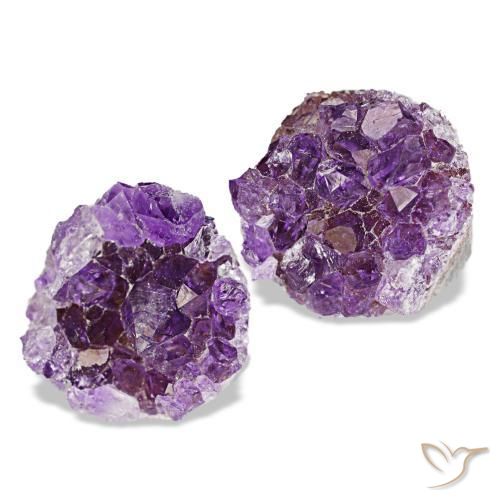 13.31 ctw Violet Druzy Amethyst Stones, Natural Druzy Amethyst in Fancy Crystal Cluster Shape for Sale